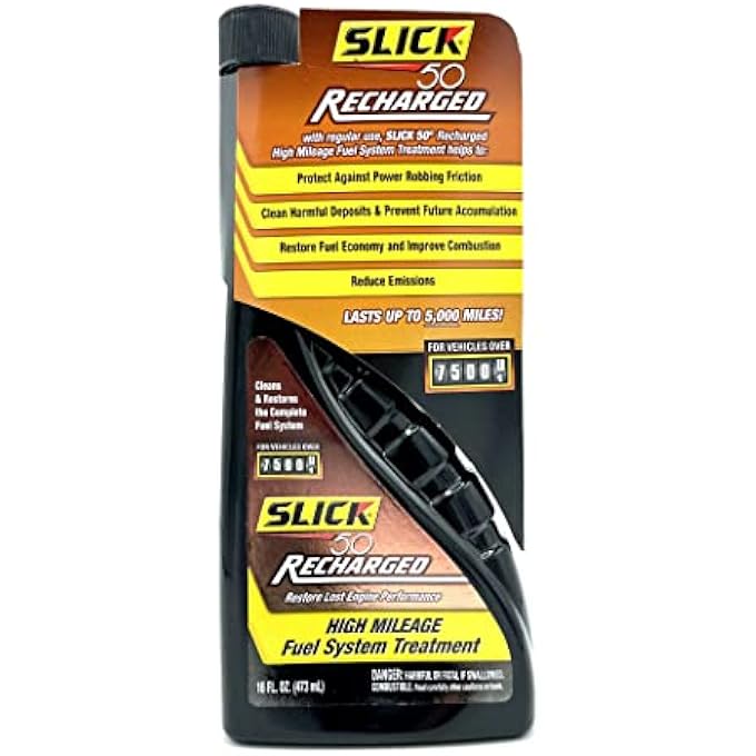 SLICK 50 40406016 RECHARGED FUEL SYSTEM TREATMENT, 16-OUNCE - Image 1